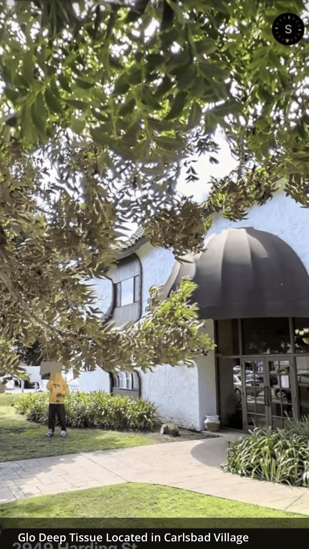 Glo Deep Tissue Bodywork storefront located in Carlsbad Village
